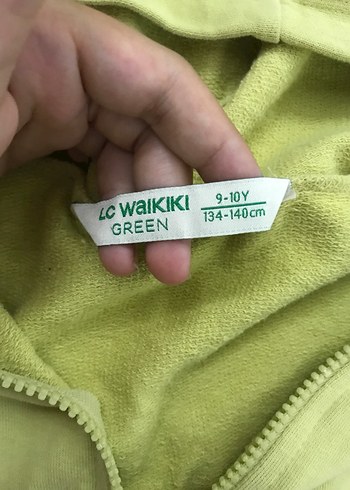 xs Beden yeşil Renk Kadın Yeşil Kapüşonlu Fermuarlı Sweatshirt