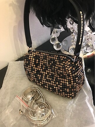 Rhinestone Pouch Bag