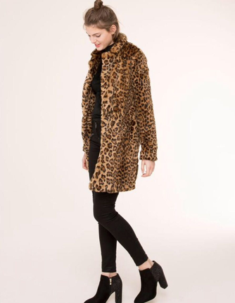 Pull and Bear Pull&Bear; Leopard Fur Coat