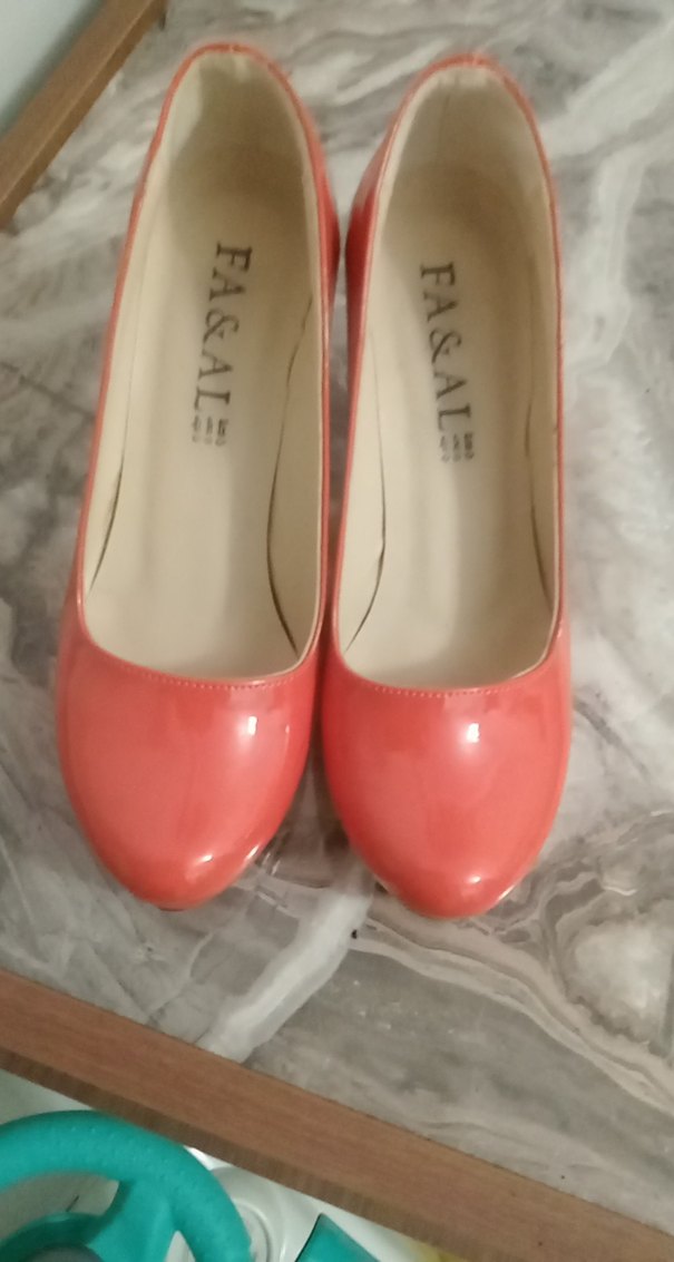 Pastel Pembe Parlak Stiletto Topuklu Kadın Ayakkabı - Görsel 4