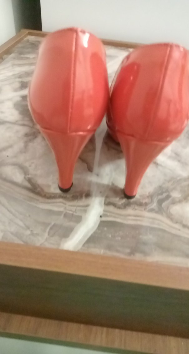 Pastel Pembe Parlak Stiletto Topuklu Kadın Ayakkabı - Görsel 3