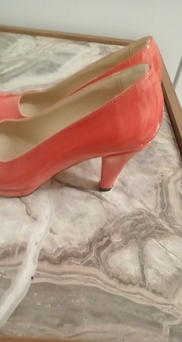 Pastel Pembe Parlak Stiletto Topuklu Kadın Ayakkabı - Görsel 2