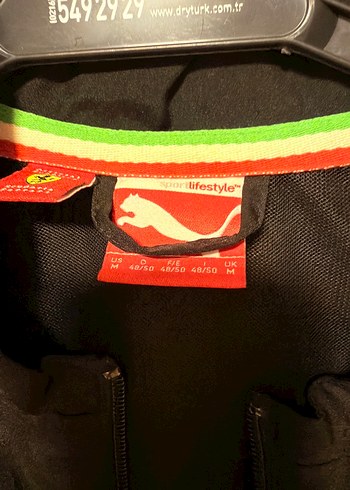 m Beden siyah Renk PUMA X FERRARI EŞOFMAN ÜSTÜ M BEDEN ORJİNAL