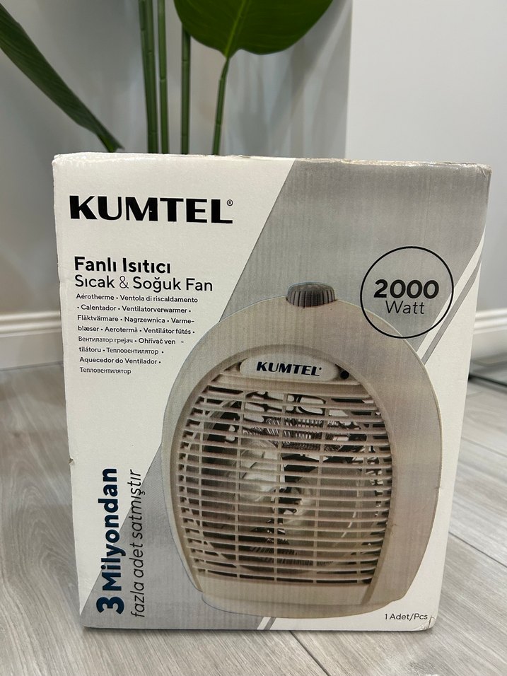 Kumtel Fanlı Isıtıcı 2000 Watt Krem - Görsel 3