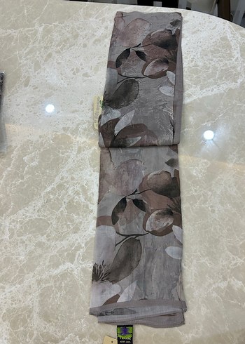 Bohem Tarzı Kahverengi Gri Şal - Görsel 2