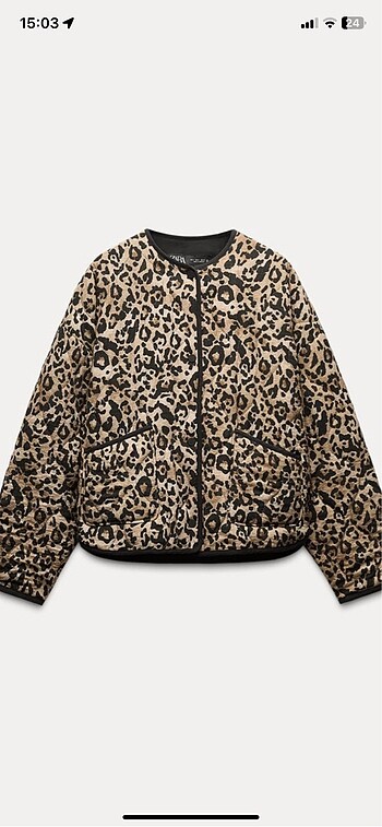 Zara leopar desen yeni etiketli ceket