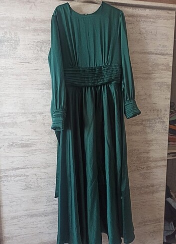 Moda selvim Tesettür saten abiye 