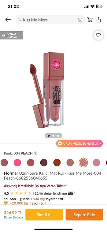 Flormar FLORMAR KISS ME MORE