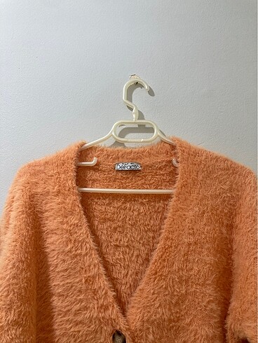 Defacto L beden peluş crop hırka