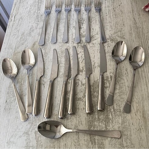 İkea çatal kaşık set