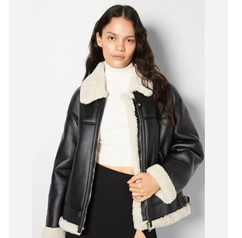 Bershka kürklü ceket