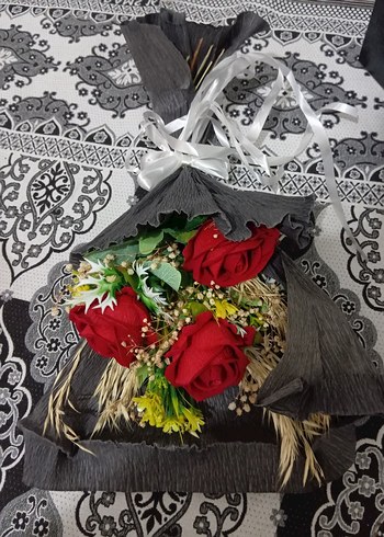 yapay gül buketi