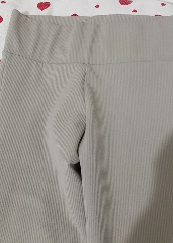 kadın Gri Sade Tayt - Görsel 2