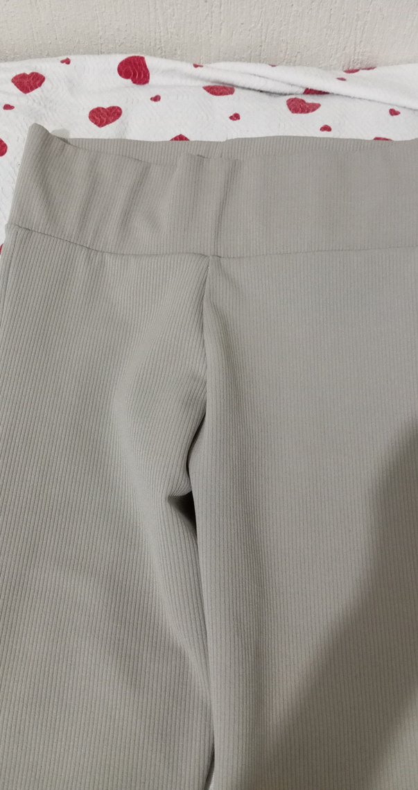 kadın Gri Sade Tayt - Görsel 2