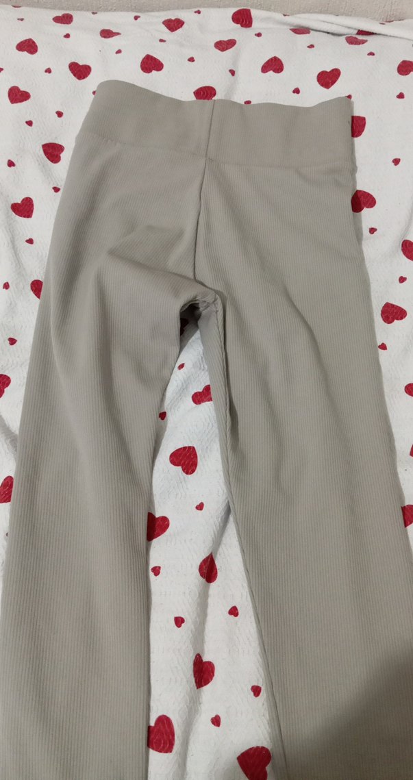 kadın Gri Sade Tayt - Görsel 4