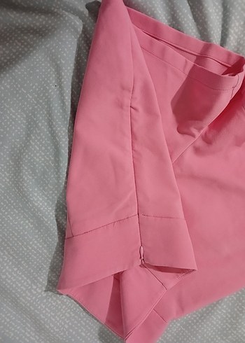 Diğer Pembe Yüksek Bel Mini Şort
