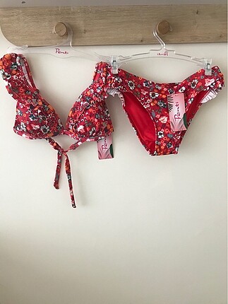 Penti çiçek desenli bikini