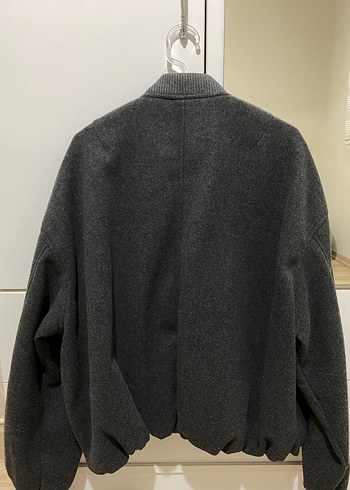 Zara Gri Fermuarlı Kadın Bomber Ceket