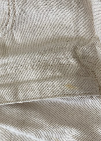 Bej Keten Mini Kadın Şort - Görsel 2