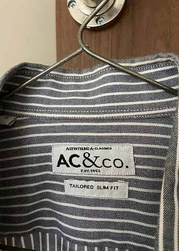 Gri Çizgili Keten Erkek Gömlek - Görsel 3