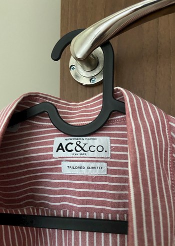 Bordo Çizgili Erkek Gömlek - Görsel 2