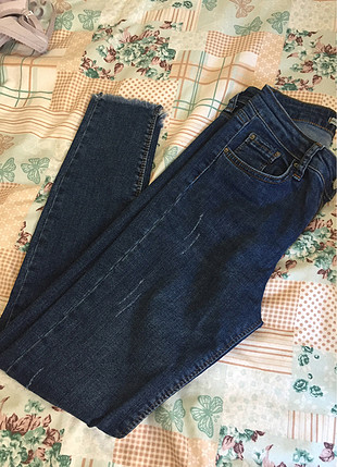 Koyu kot jean