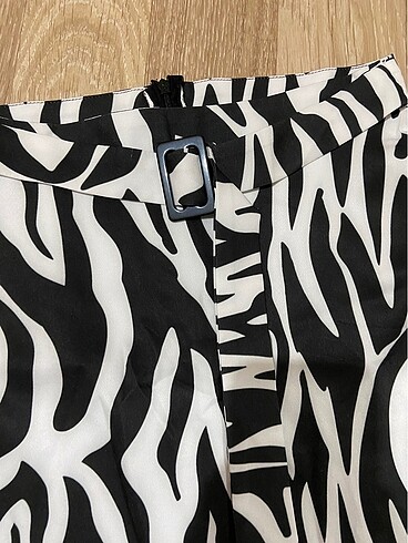 xs Beden zebra desen mini etek