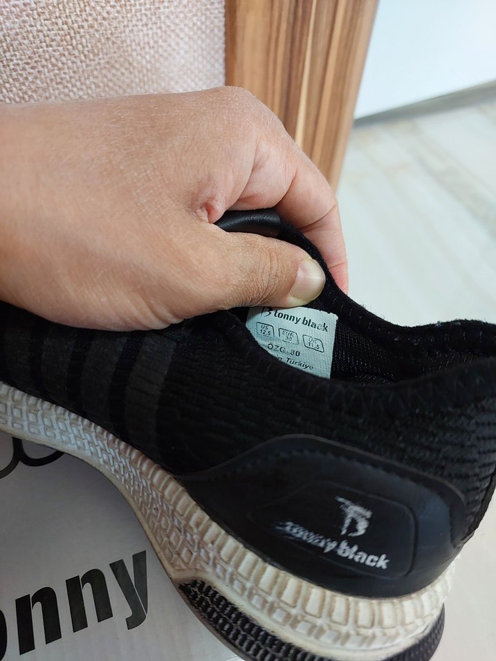 Tonny Black Siyah Gri Erkek Spor Ayakkabı - Görsel 5
