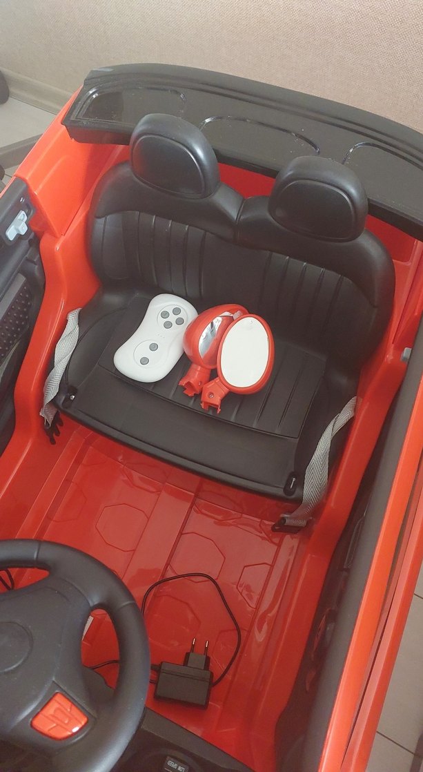 Kırmızı Çocuk Elektrikli Akülü Araba - Görsel 3