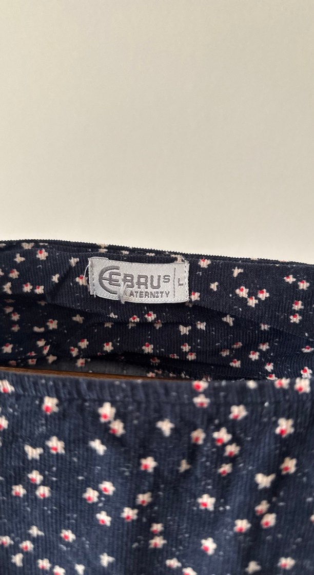 Lacivert Hamile Elbisesi - Görsel 2