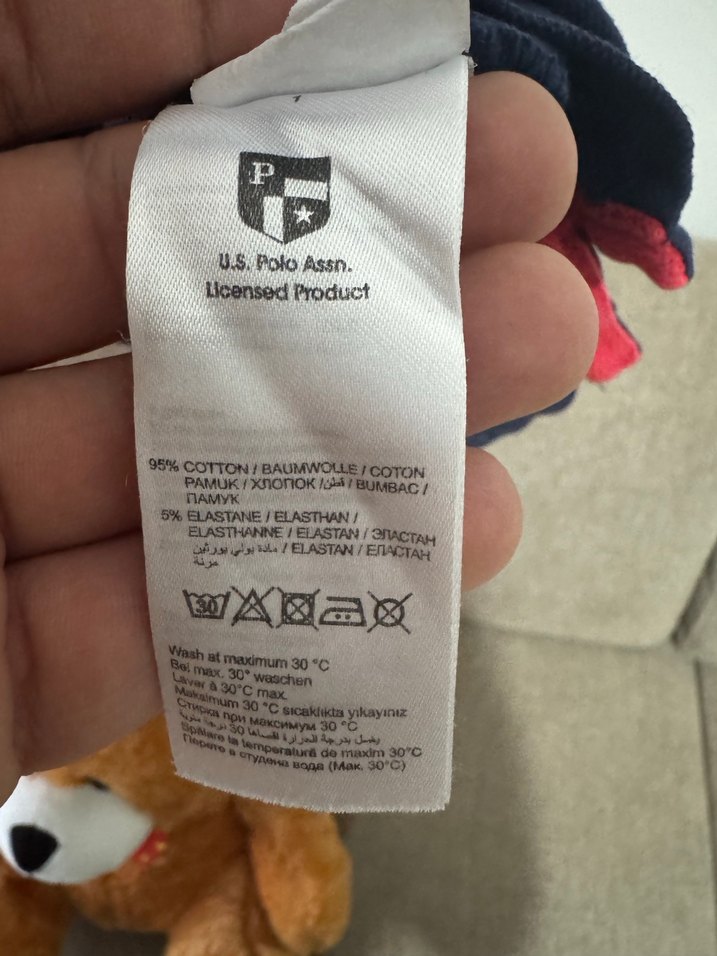 U.S. POLO Lacivert Polo Yaka Erkek Tişört - Görsel 5