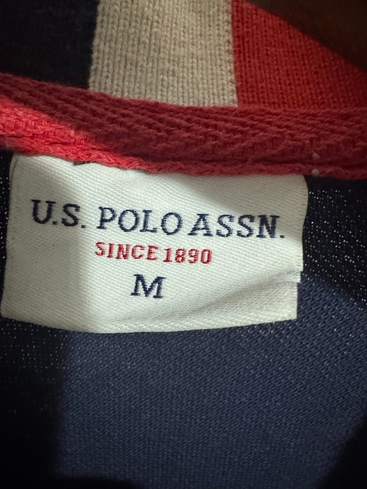 U.S. POLO Lacivert Polo Yaka Erkek Tişört - Görsel 4