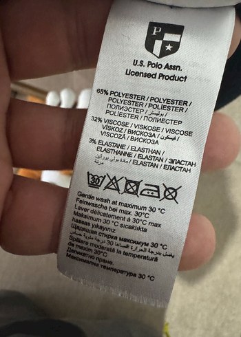 U.S. POLO Erkek Siyah Kısa Kollu Polo Tişört - Görsel 4