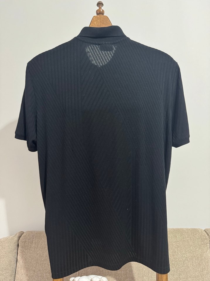 U.S. POLO Erkek Siyah Kısa Kollu Polo Tişört - Görsel 5