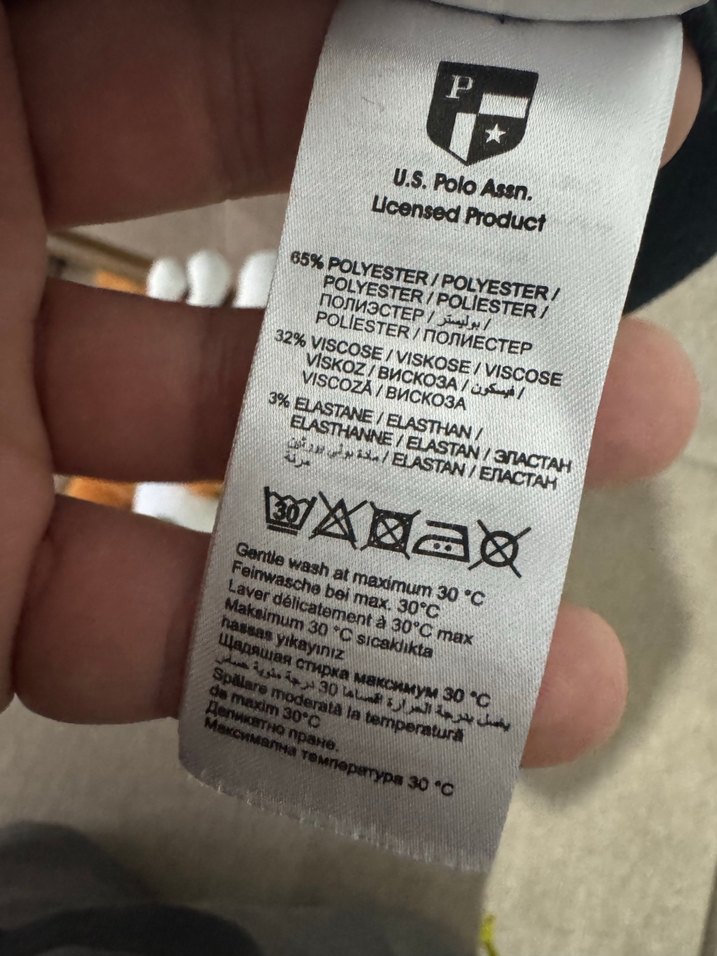 U.S. POLO Erkek Siyah Kısa Kollu Polo Tişört - Görsel 4