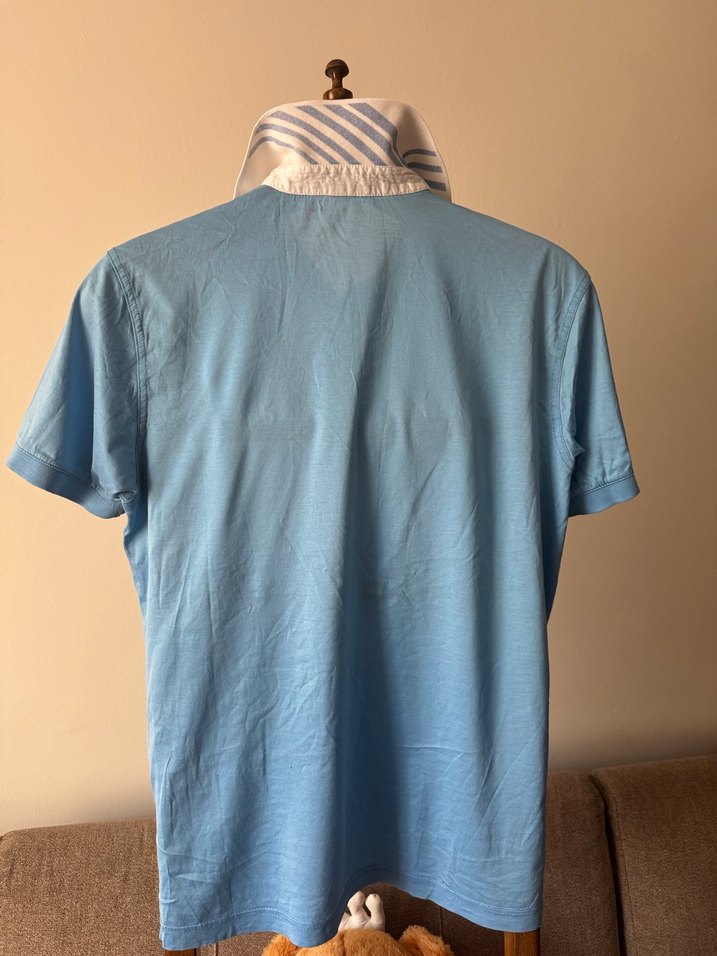 KARACA Mavi Düğmeli Kısa Kollu Erkek Polo Tişört - Görsel 5