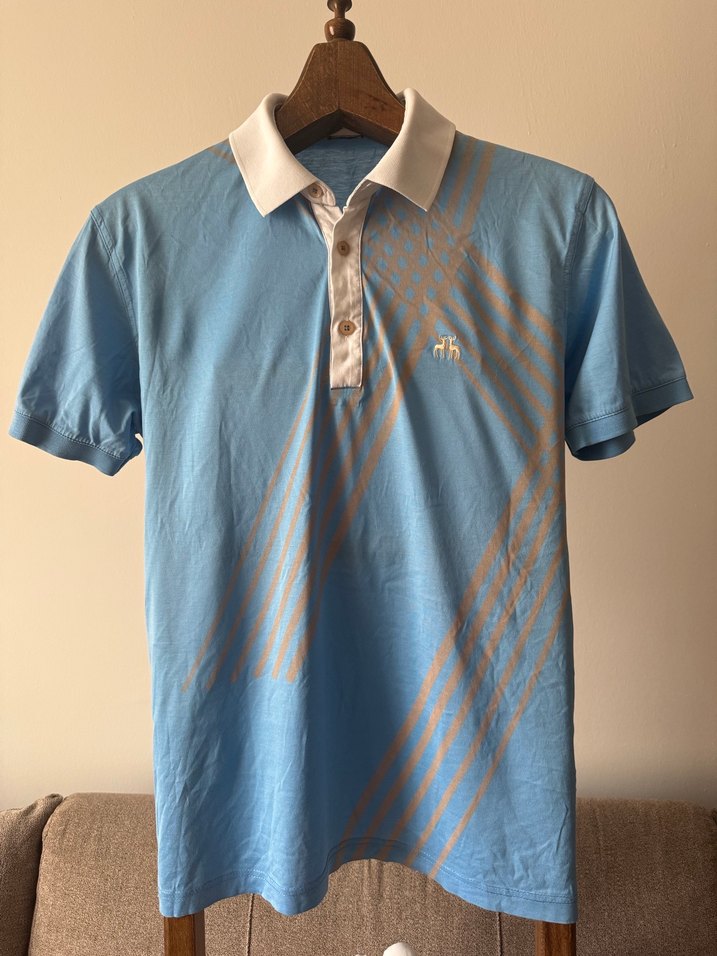 KARACA Mavi Düğmeli Kısa Kollu Erkek Polo Tişört - Görsel 2