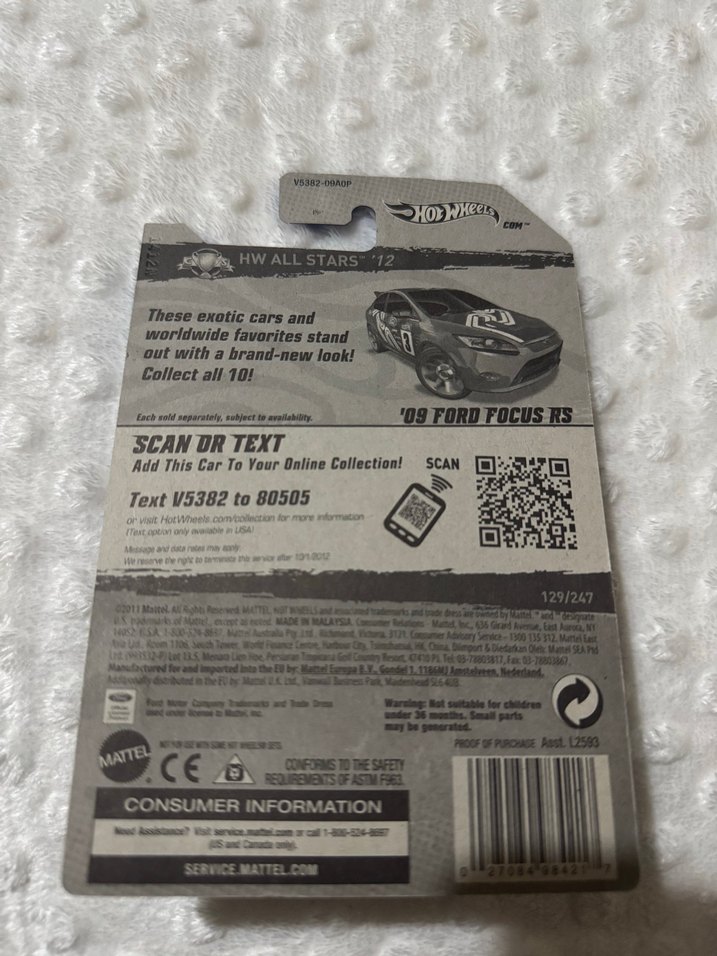Hot Wheels 09 FORD FOCUS RS 2011 - Görsel 2