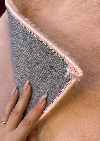 Pembe peluş klozet takımı - Görsel 3