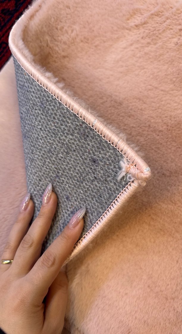 Pembe peluş klozet takımı - Görsel 3