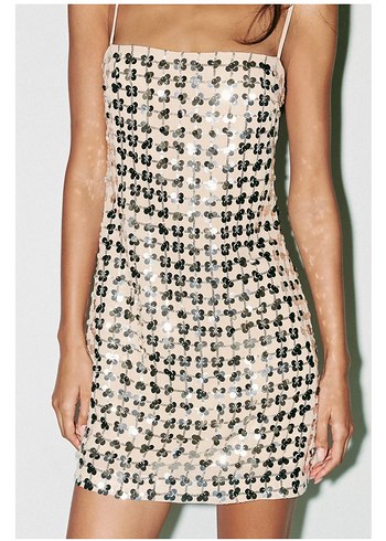 xs Beden Zara Pullu Kısa Elbise
