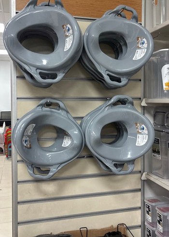 Tutacaklı Bebek Tuvalet Adaptörü Gri - Görsel 2