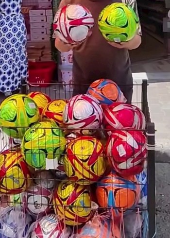 Renkli Çoklu Futbol Topu Seti