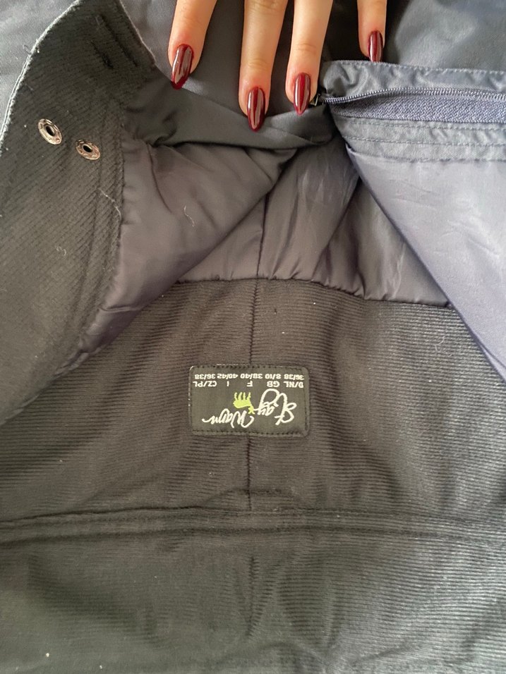 Gri Biker Tarzı  Kayak Pantolonu - Görsel 3