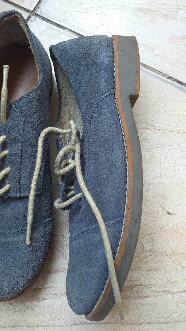 Gri Mavi Vintage Erkek Ayakkabısı - Görsel 2