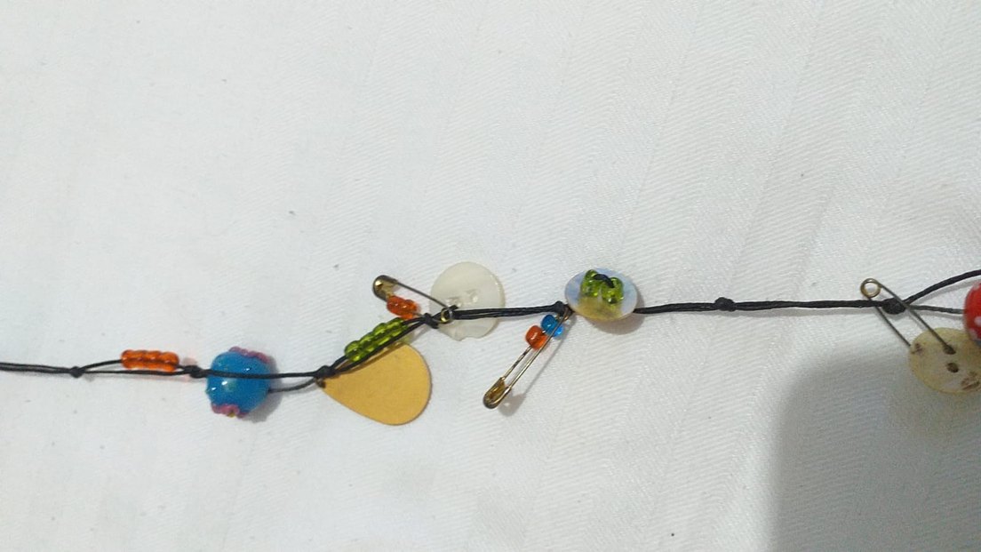 Uzun Renkli Boncuklu Bohem Kadın Kolye - Görsel 2