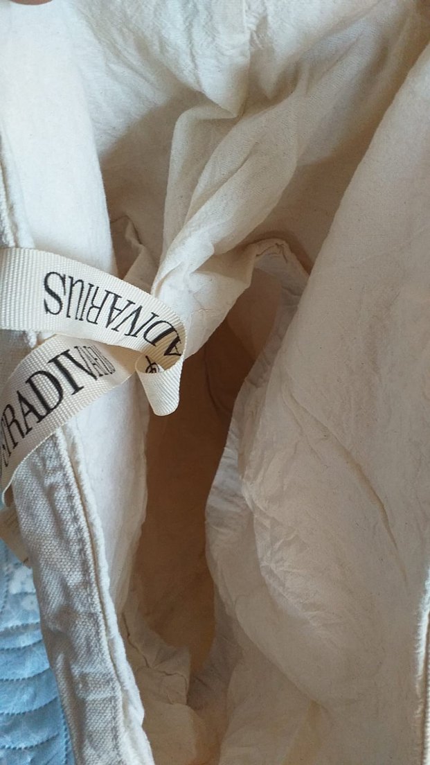 Beyaz keten fermuarlı bohem kadın çantası - Görsel 2