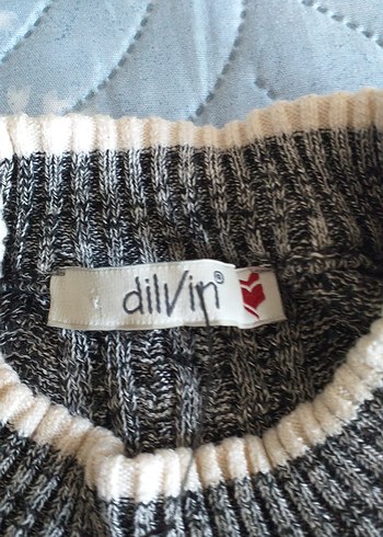 Gri Yüksek Yakalı Triko Kadın Kazak - Görsel 5