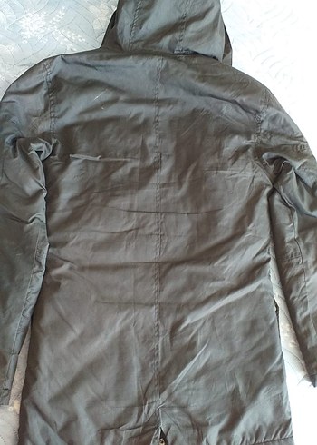 Düğmeli Siyah Kadın Midi Ceket - Görsel 5