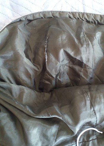 Gri Kadın Midi Kışlık Fermuarlı Mont - Görsel 4